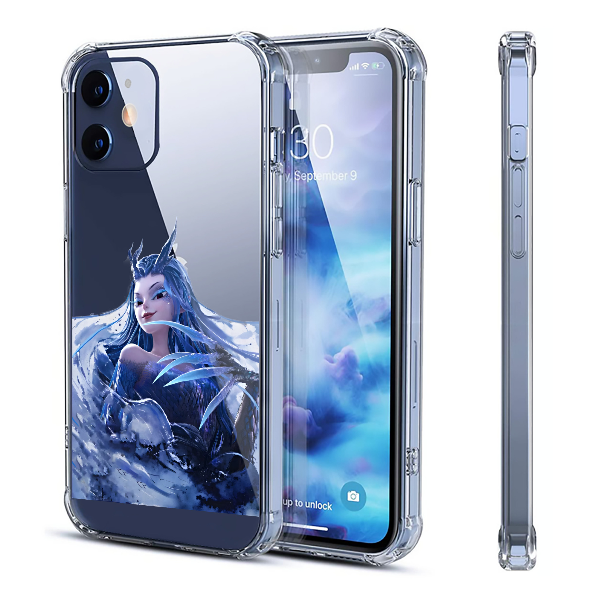 （画像用） Ne Zha 2 ナタ 魔童の大暴れ 【iPhone 12シリーズ対応】透明スマホケース（クリアソフトケース）
